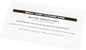 Javelin DNA Head Cleaning Card